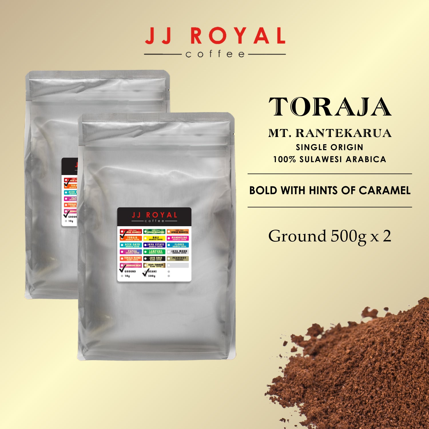 Toraja Arabica Single Origin Coffee | JJ Royal Coffee Singapore