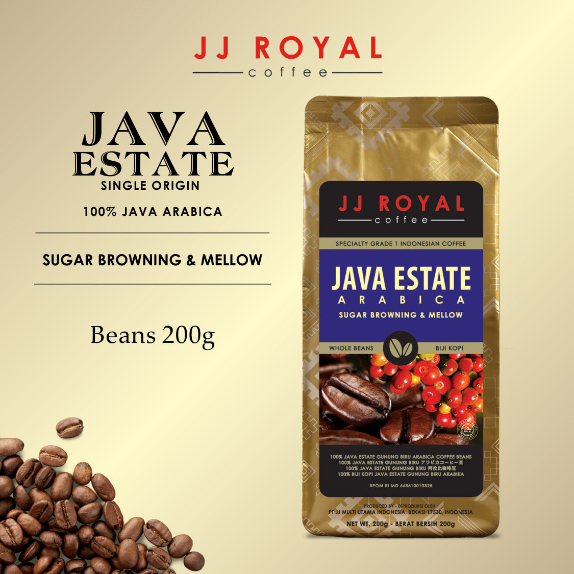 Java Estate Arabica Coffee 200g | JJ Royal Coffee Singapore