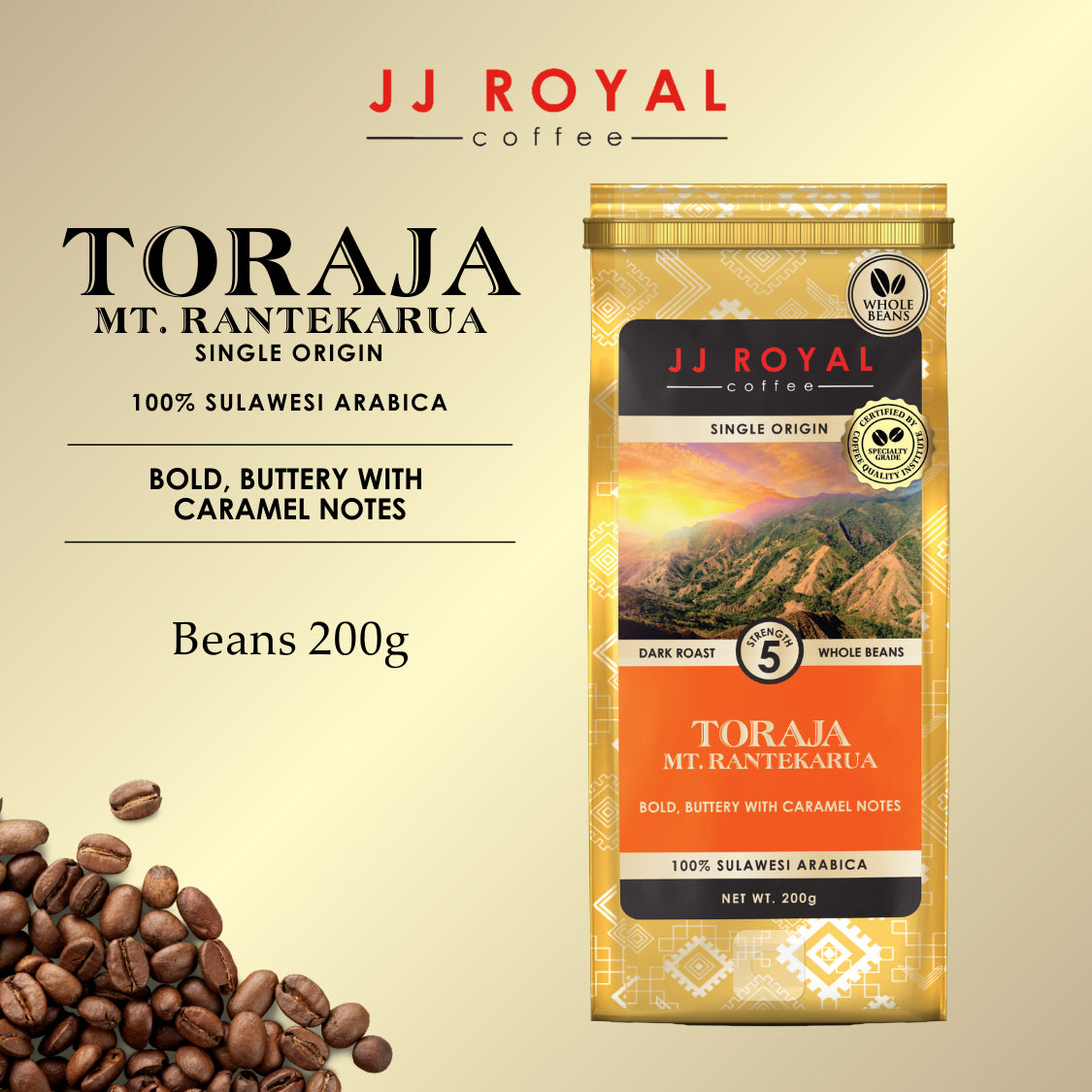 Toraja Arabica Single Origin Coffee | JJ Royal Coffee Singapore