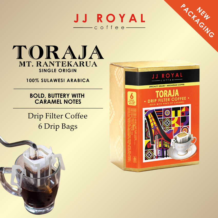 Toraja Sulawesi Single Origin Arabica Coffee Drip Filter | JJ
