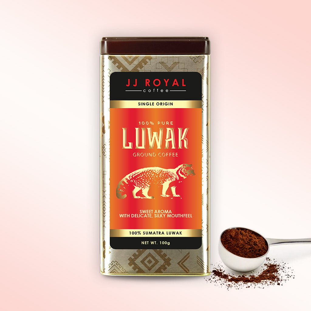 100% Pure Luwak Robusta Ground Coffee (100g)